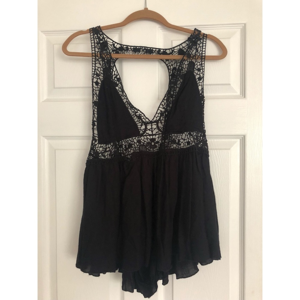 Free people black romper